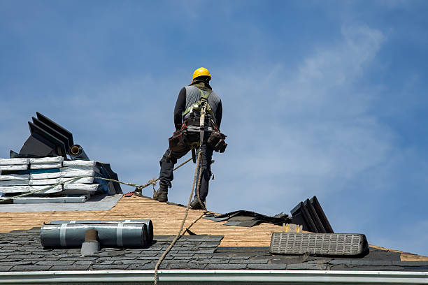 Professional Storm Damage Roof Repair technician working in Carthage, NY